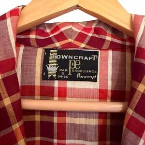 Vintage 60s Towncraft by Penneys Plaid Robe | Belted House Coat